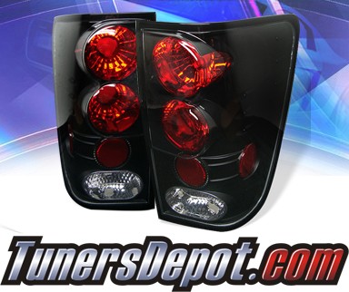 Nissan titan altezza black/clear tail lights #5