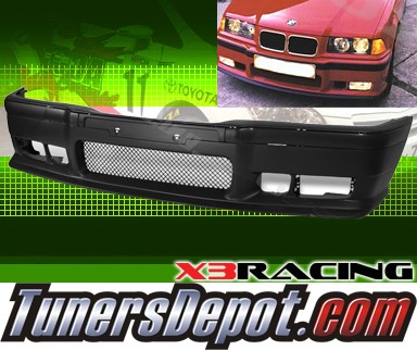 X3® M3 Style Front Bumper - 96-99 BMW 323i 2dr Convertible E36