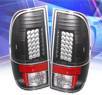 Sonar® LED Tail Lights (Black) - 08-13 Ford F450 F-450 Super Duty