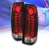 Sonar® LED Tail Lights (Red/Clear) - 88-98 Chevy Full Size Pickup