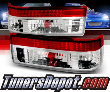 TM Euro Tail Lights Red Clear 8387 Toyota Corolla AE86 Trueno Levin