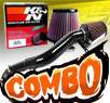 K&N® Air Filter + CPT® Cold Air Intake System (Black) - 06-10 Jeep Commander 3.7L V6