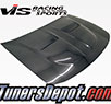 VIS Xtreme GT Style Carbon Fiber Hood - 92-95 Honda Civic 2dr