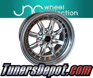 JNC Wheels - 15&quto; JNC011 Hyper Black Rim - 4x100/4x114.3 - 15x8 inch (1 Single Wheel Only)