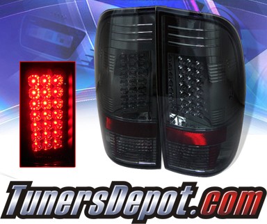 Smoked led tail lights ford f250 #1
