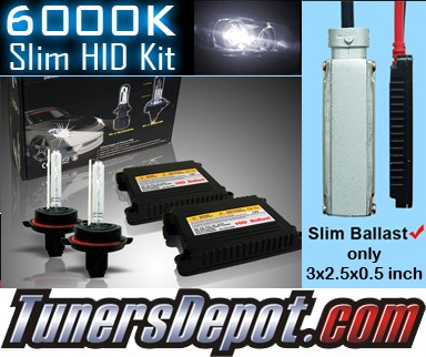 TD® 6000K HID Slim Ballast Kit - H1 Universal 